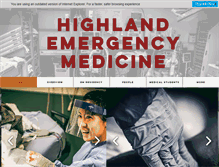 Tablet Screenshot of highlandemergency.org